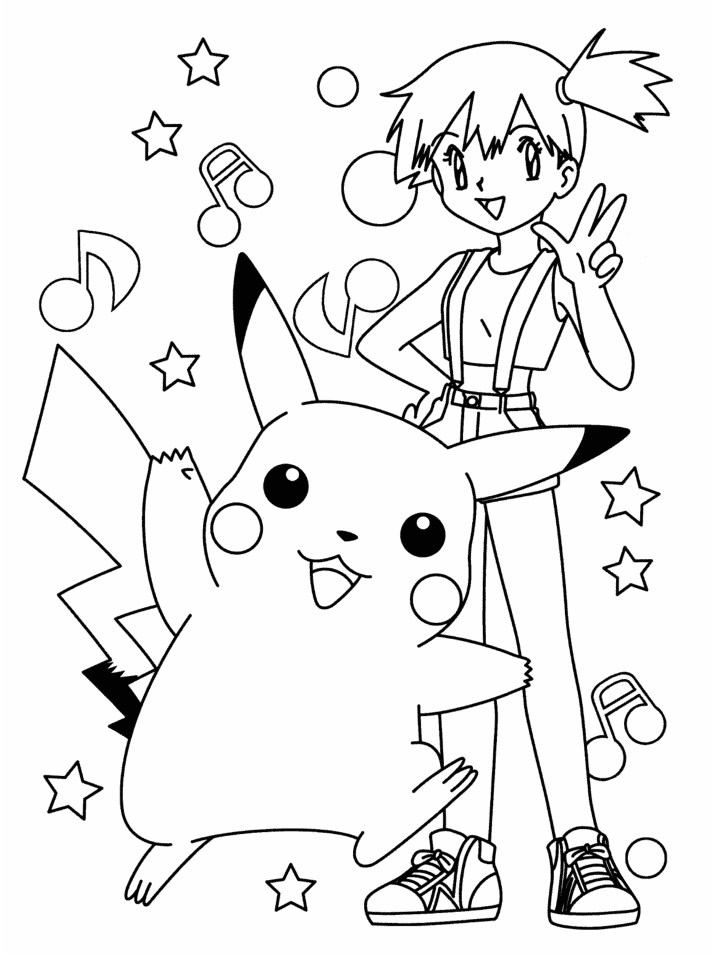 Plansa de colorat cu Pokemon 15 7